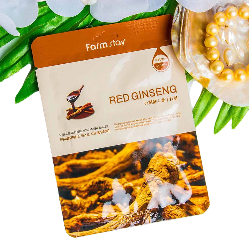Mascarilla de Ginseng Mascarilla con efecto antiedad, ya que ayuda a mejorar la elasticidad de la piel.